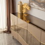 Hanah Home Consola en Bronce y Oro